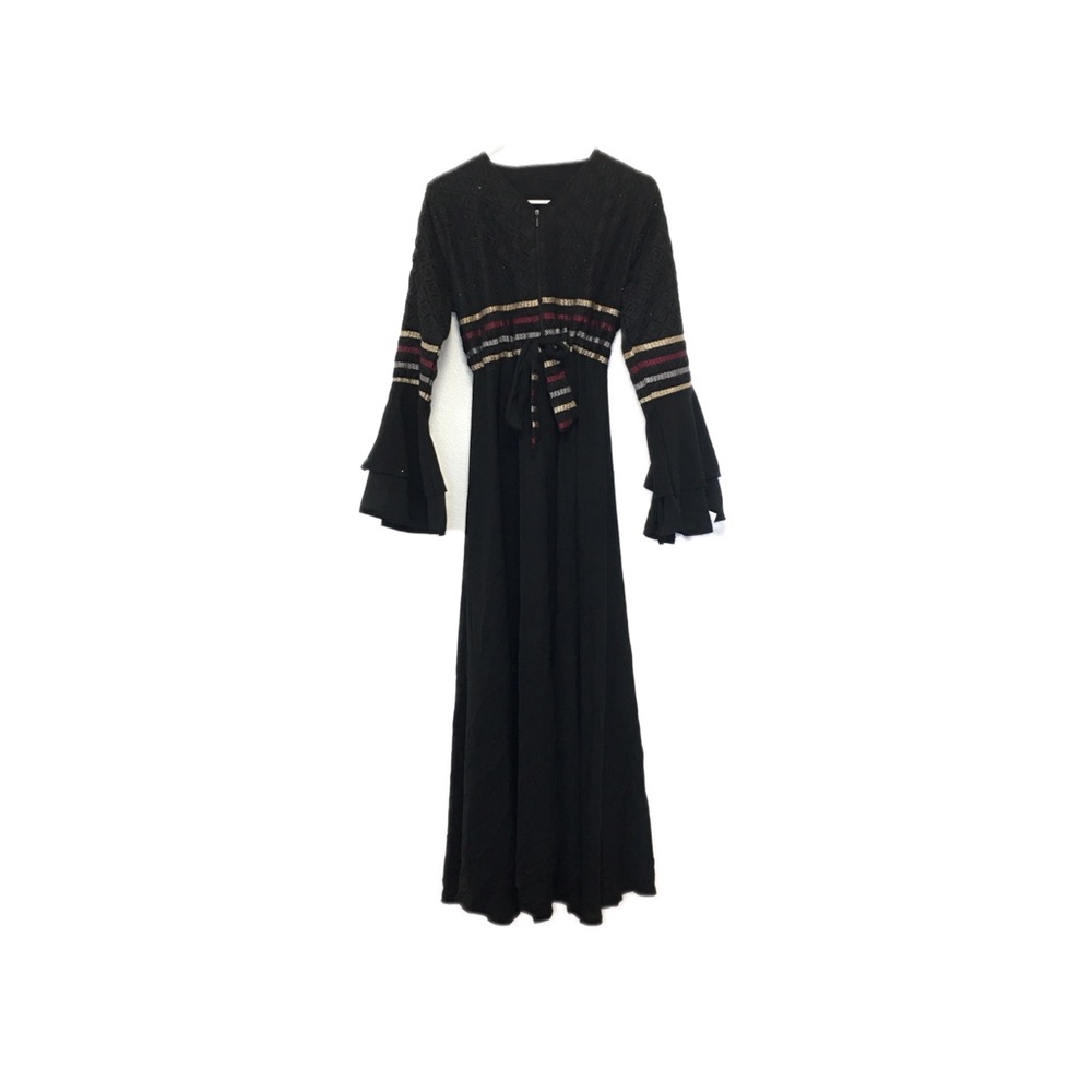 Black Long Sleeve Maxi Dress